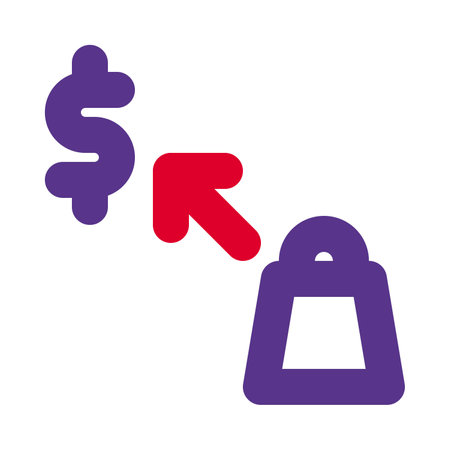 Selling goods in order to make moneyのイラスト素材