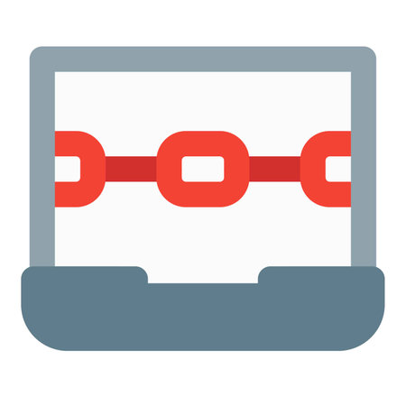 Ransomware corrupting programs in laptopのイラスト素材