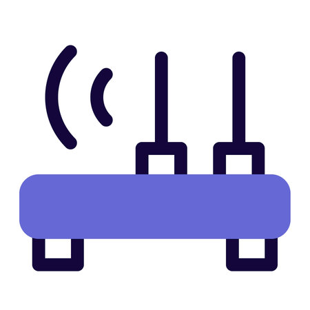 Wifi router for wireless internet connectivityのイラスト素材