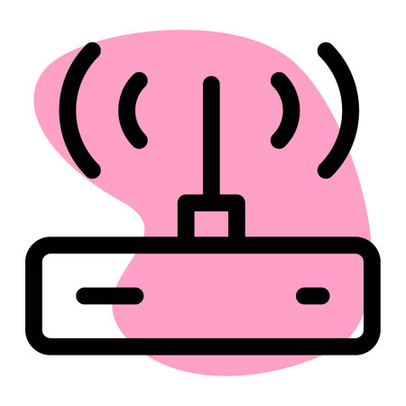 Router with antenna for non-stop internetのイラスト素材