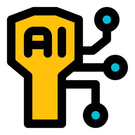 Digital key with ai capability for ultimate safety.のイラスト素材