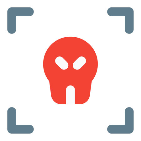 Scanning harmful virus in computer system.のイラスト素材