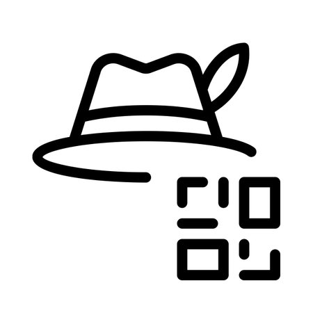 Using a barcode to locate headgear informationのイラスト素材