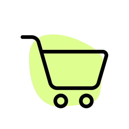 Shopping cart in malls for moving purchasesのイラスト素材