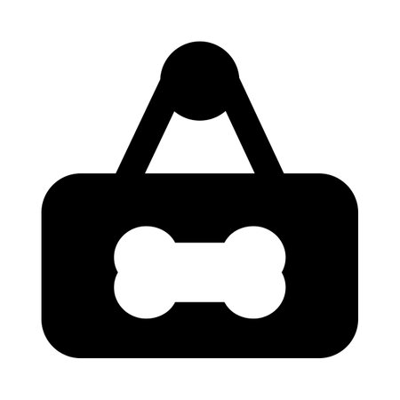 Sign advertising dog food in front of store.のイラスト素材