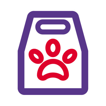 Sale of pet food takeaway package.のイラスト素材