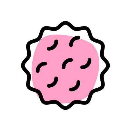 Delicious cookies served along with coffee.のイラスト素材