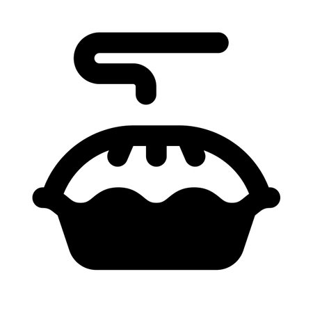 Warm baked pie cake with stuffing.のイラスト素材