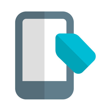 Offering smartphone at reasonable price.のイラスト素材