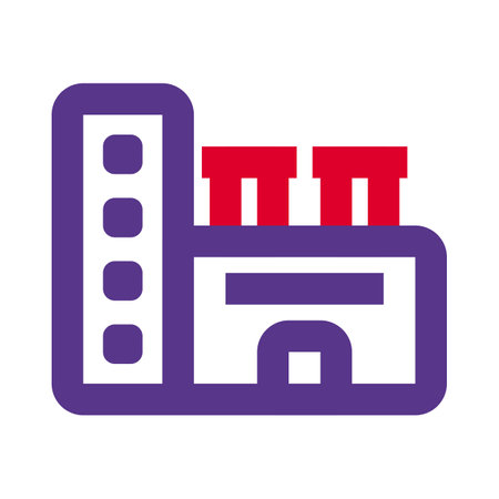 Production plant or a manufacturing factory.のイラスト素材