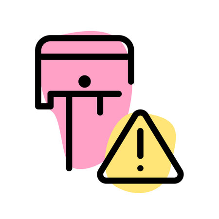 Safety indication activated while installing piston.のイラスト素材