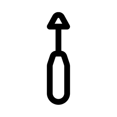Screwdriver, a powered tool used for turning screws.のイラスト素材