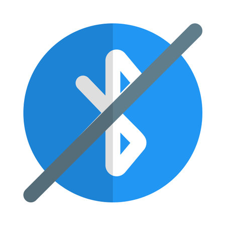 Turning off bluetooth feature on phone.のイラスト素材