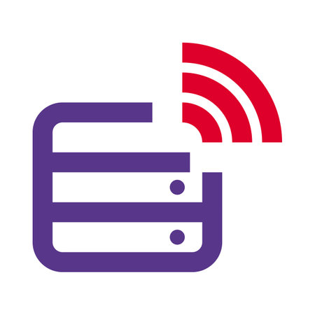 Information storage with a wireless database.のイラスト素材
