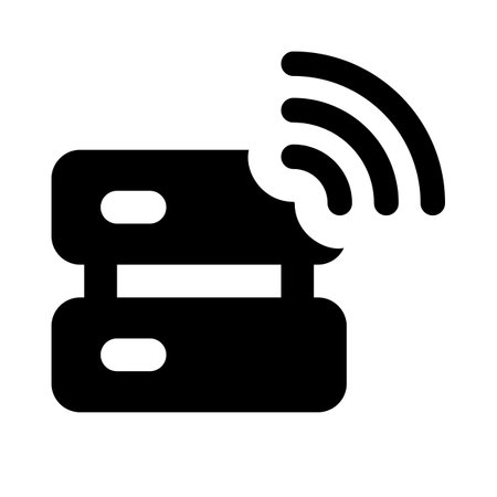 Wireless data sharing through cloud server.のイラスト素材