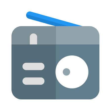 Portable wireless radio easy to carry for travel.のイラスト素材