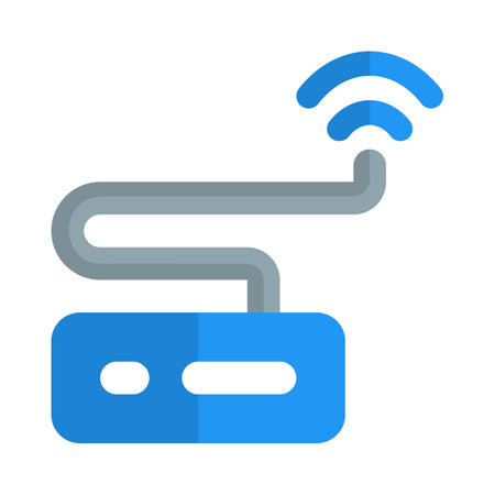 Wireless usb hub used to connect devices.のイラスト素材