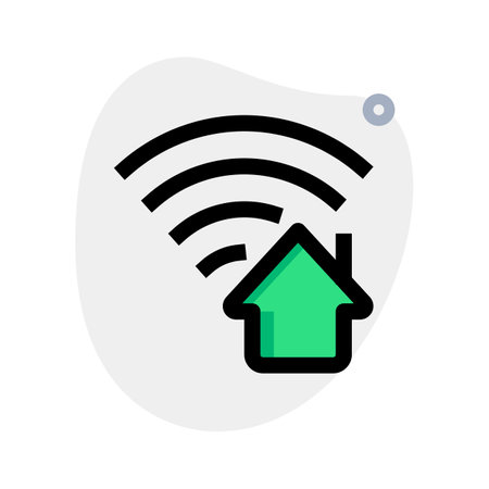 Installing a broadband connection at home.のイラスト素材