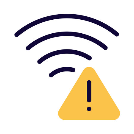 Warning feature enabled in wireless internet device.のイラスト素材