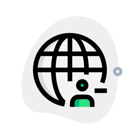 User account removed from a website.のイラスト素材