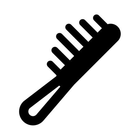 Modern hair brush isolated on a white backgroundのイラスト素材