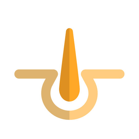 Hair growth treatment at salon isolated on a white backgroundのイラスト素材