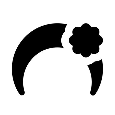 Girl hair band for fashion accessory isolated on a white backgroundのイラスト素材