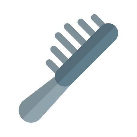 Modern hair brush isolated on a white backgroundのイラスト素材