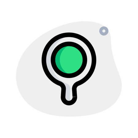 Hand held mirror makeup isolated on a white backgroundのイラスト素材