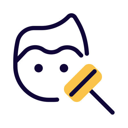 Men shaving beard at barber shop Salon isolated on a white backgroundのイラスト素材