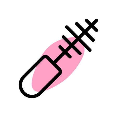 Mascara applicator is a cosmetic used on eyelashes to enhance one's eyesのイラスト素材
