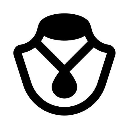 A necklace is an article of jewellery that is worn around the neckのイラスト素材