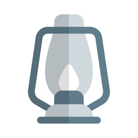 Old-fashioned lighting device using oil for illumination.のイラスト素材