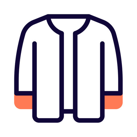 Coat, an outerwear for warmth in cold weather.のイラスト素材