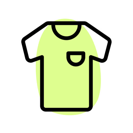 Comfortable half-sleeve tshirt with pocket.のイラスト素材
