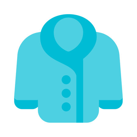 Outerwear with padding for heat in wintertime.のイラスト素材