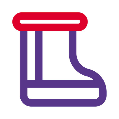 Insulated winter footwear for cold weather.のイラスト素材