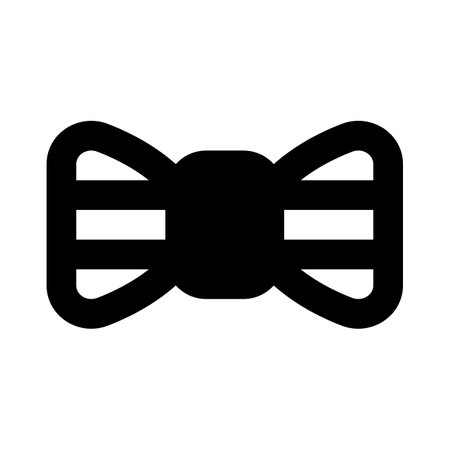 Stylish bow tie with unique design.のイラスト素材