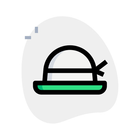 Stylish throwback hat with vintage flair.のイラスト素材