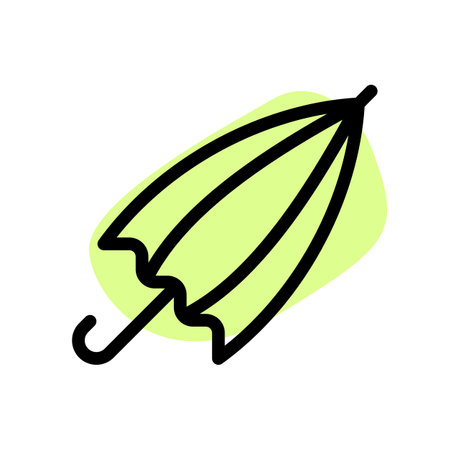 Foldable rain protection device, umbrella.のイラスト素材