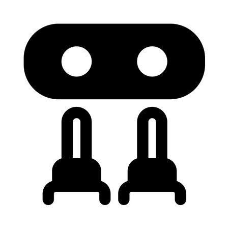 Pair of audio connector with sound port.のイラスト素材