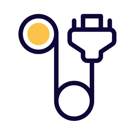 HDMI cable transmits high-res audio and video.のイラスト素材