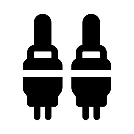 Pair of jack for audio input and output.のイラスト素材