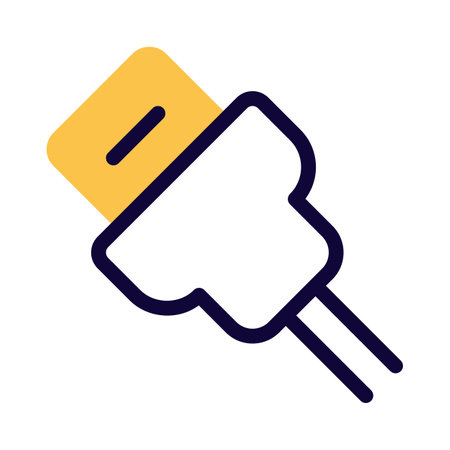 Device uses USB connection to supply electricity.のイラスト素材