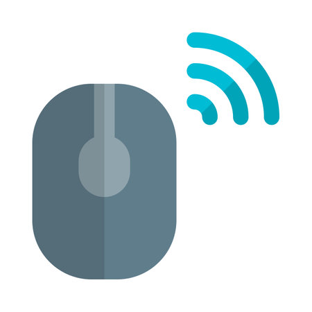 Wireless mouse for controlling computer device.のイラスト素材