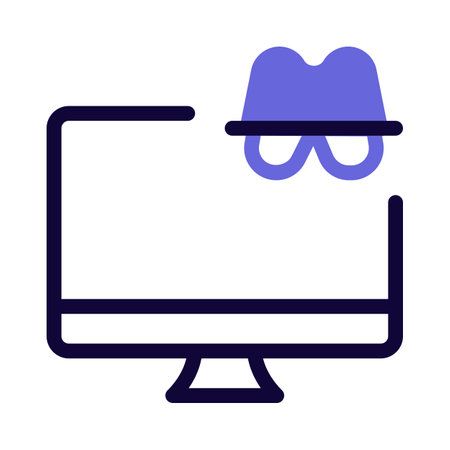 Desktop hack, unauthorized act of breaching computer's security.のイラスト素材