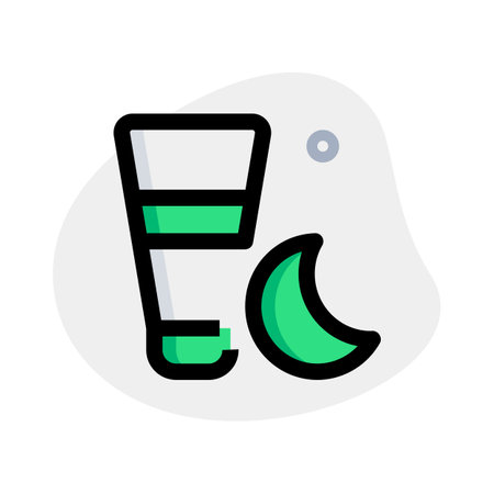 Moisturising night cream isolated on a white backgroundのイラスト素材