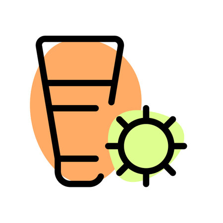 Sunlight protection cream in a tube isolated on a white backgroundのイラスト素材