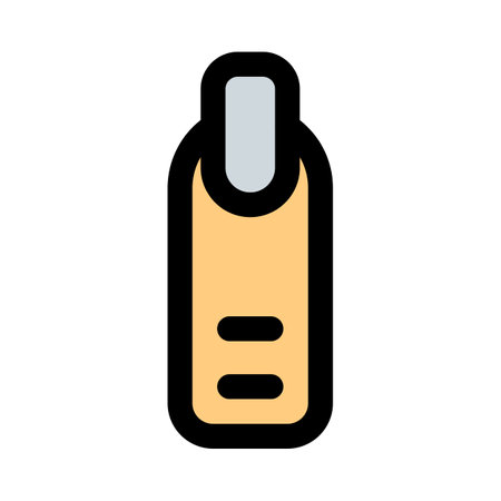 Long nails for polishing isolated onのイラスト素材