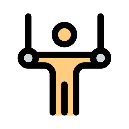 Aerobic strength exercise isolated on a white backgroundのイラスト素材